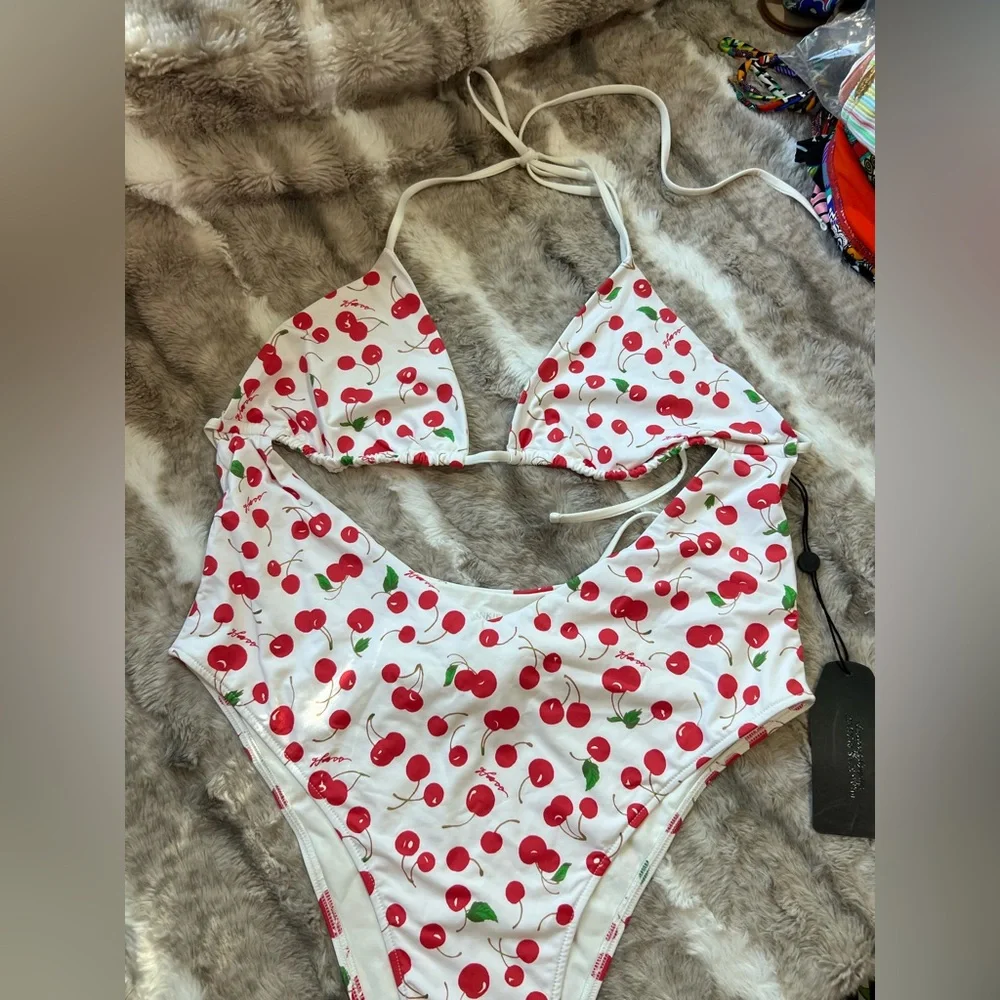 x Sydney Sweeney Gemma One Piece in Cherry Bomb FRANKIES BIKINIS